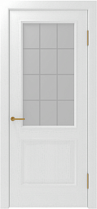 Дверь межкомнатная остекленная Капричо-2 Ясень белый