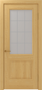 Дверь межкомнатная остекленная  Капричо-2 Дуб натуральный