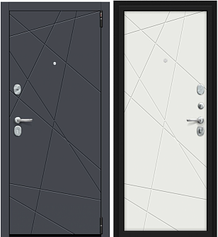 Дверь входная Porta S 15.15 Graphite Pro/Super White