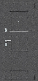 Дверь входная Porta R 104.П28 Антик Серебро/Bianco Veralinga
