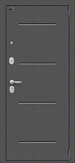 Дверь входная Porta S 104.П61 Антик Серебро/Bianco Veralinga